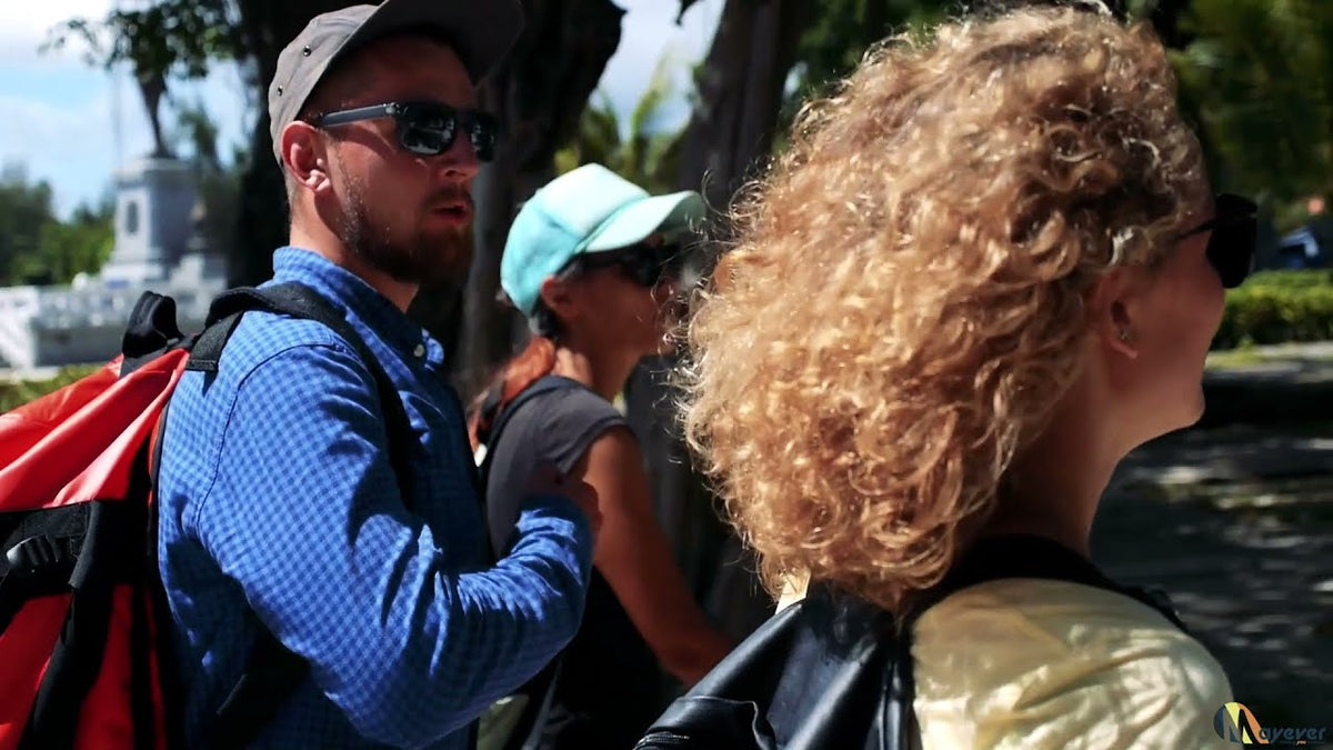 Travellers exploring on a Mayever tour